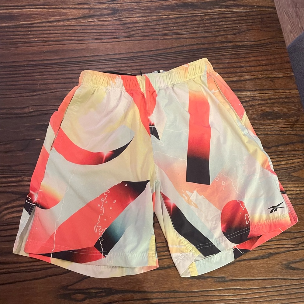 Reebok Multicolor Geometric Shorts